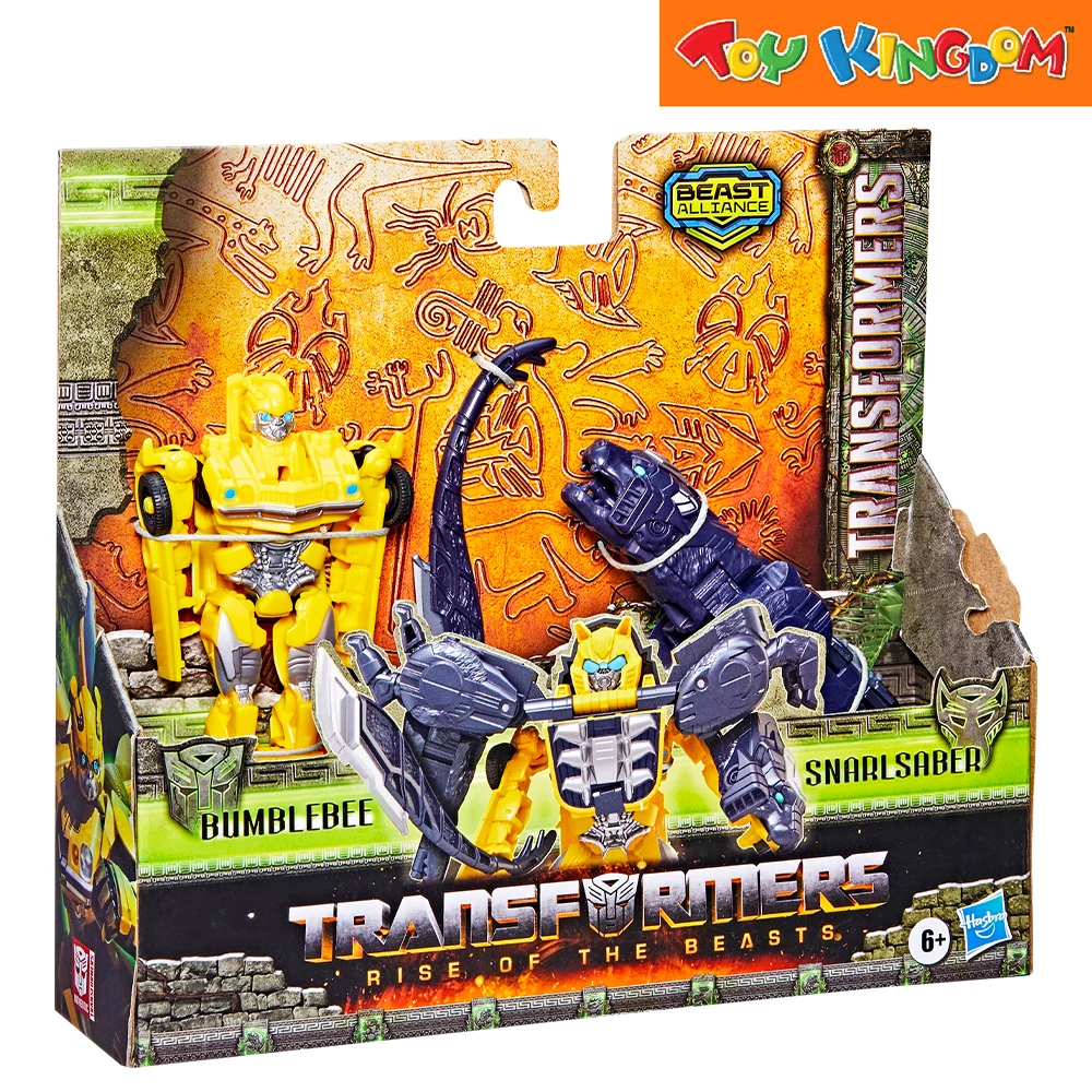 Transformers Rise Of The Beasts Beast Alliance Bumblebee & Snarlsaber Action Figure 2 Transformers Rise Of The Beasts Beast Alliance Bumblebee & Snarlsaber Action Figure - Image 2