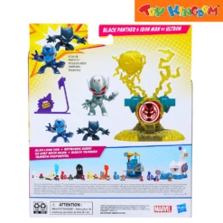 Marvel Stunt Squad Black Panther & Iron Man Vs Ultron Action Figure -Toy Haven Shop TK 39096934F7834 PKT BACK