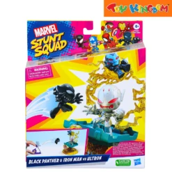 Marvel Stunt Squad Black Panther & Iron Man Vs Ultron Action Figure