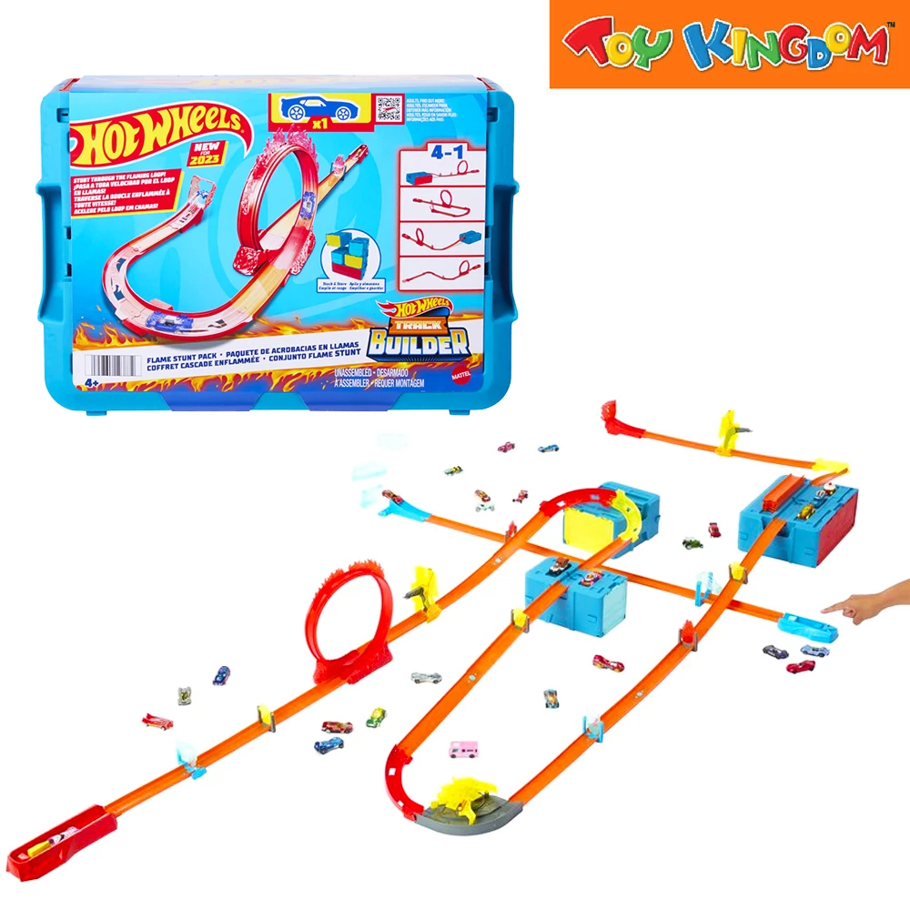 Hot Wheels Track Builder Fire-themed Stunt Pack Playset 3 Hot Wheels Track Builder Fire-themed Stunt Pack Playset - Image 3